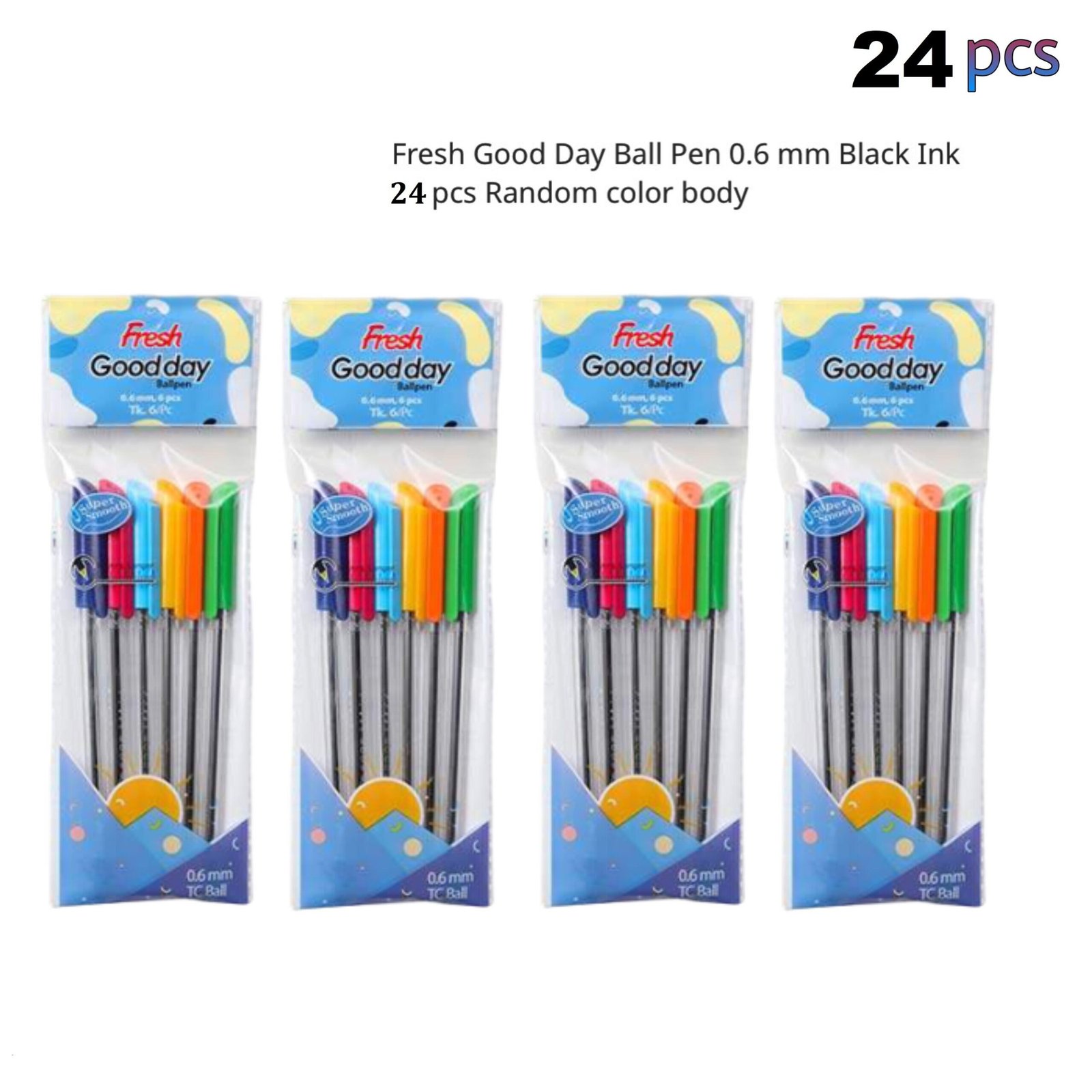 Fresh Sprint Ball Pen 0.6mm – 24 Pcs Fresh Sprint Ball Pen 0.6mm – 24 Pcs - Image 1